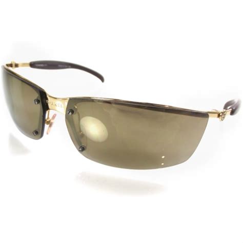 CHANEL Frameless Sunglasses 4008 Gold 